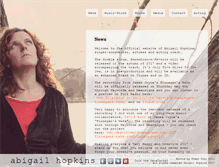 Tablet Screenshot of abigailhopkins.com